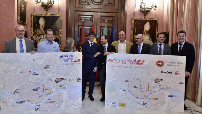 Acto de presentación de los recorridos del Maratón y la media de Sevilla.