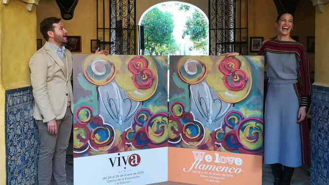 Javier Villa y Laura Sánchez presentan los carteles de We Love Flamenco y Viva by WLF 2019, diseñados por Balcris
