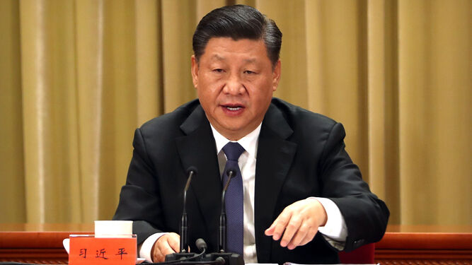 Xi Jinping, durante su alocución.