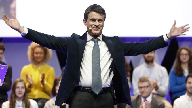 Manuel Valls en un acto de Cs.