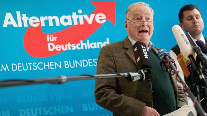 El copresidente de la ultraderechista Alternativa para Alemania (AfD) Alexander Gauland