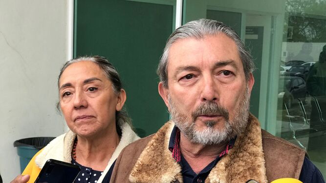 Los padres de Jorge Fernández, condenado por el asesinato de su mujer.