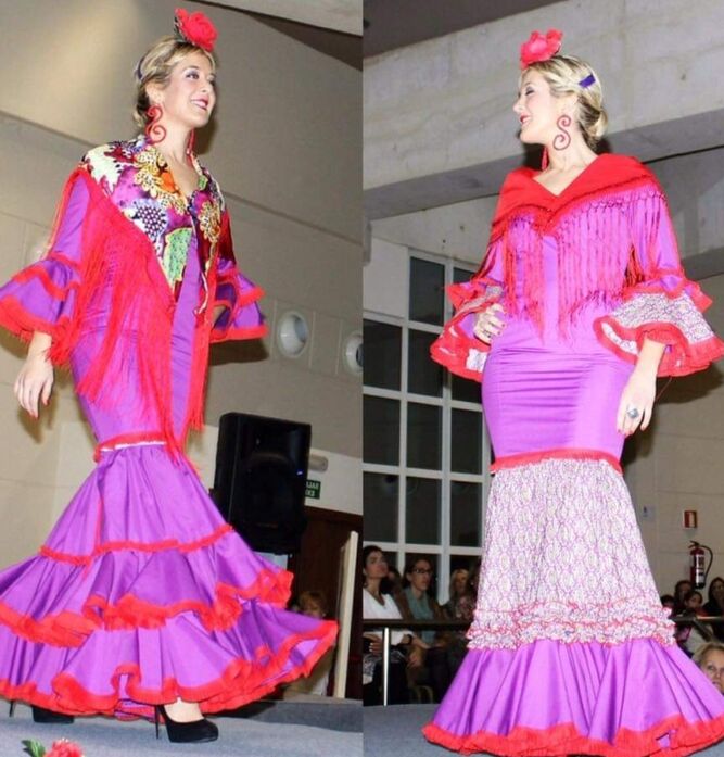 Un traje flamenca con volantes de quita y pon