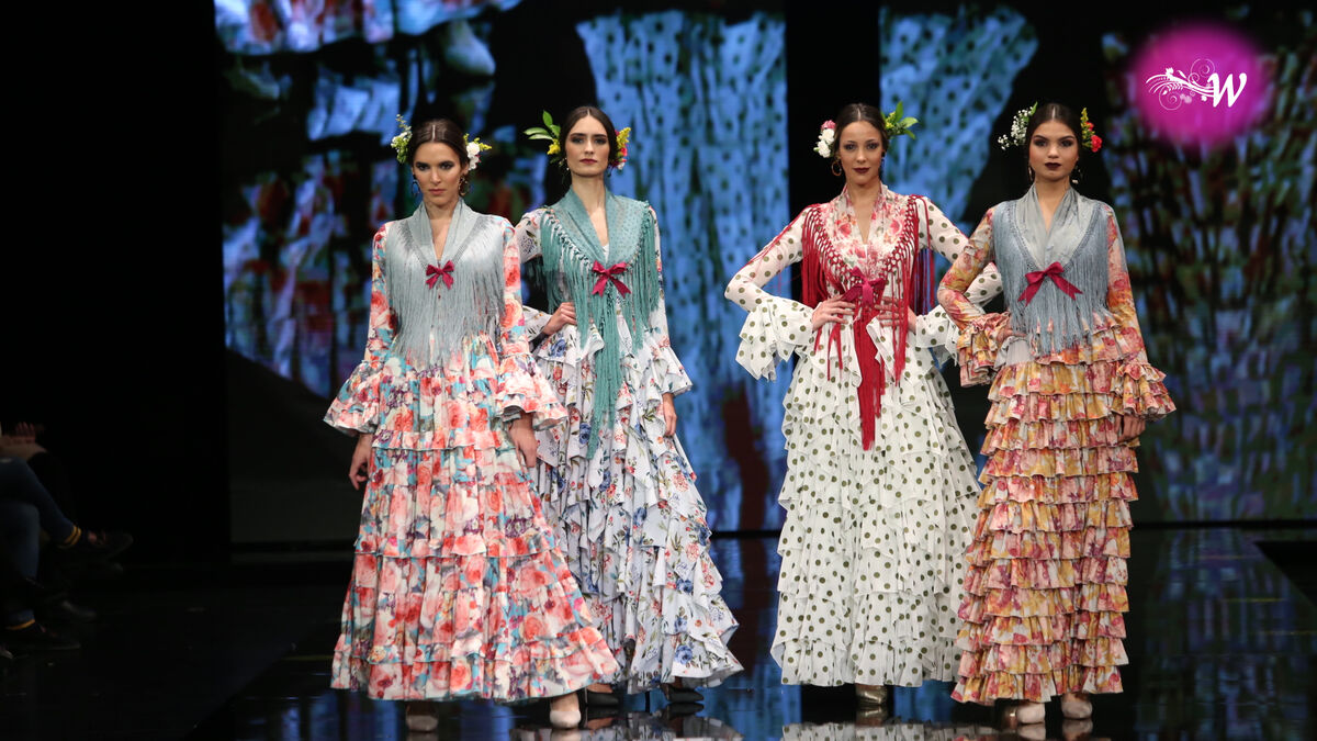web Sabio Comprensión Yolanda Moda Flamenca en SIMOF 2019, fotos del desfile