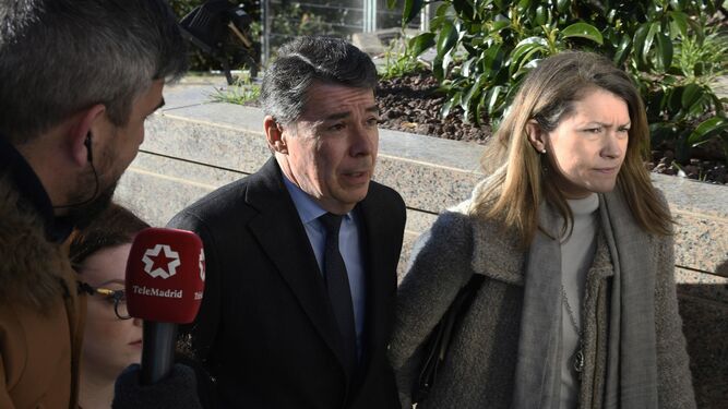 Ignacio González, a su llegada a la Audiencia Provincial de Madrid.