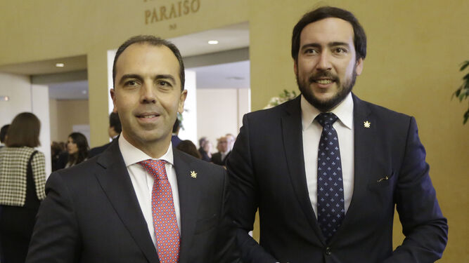 Los concejales de C's Javier Millán y Francisco Moraga.
