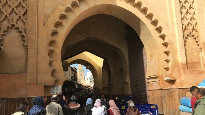 Entrada a la medina de Marrakech.