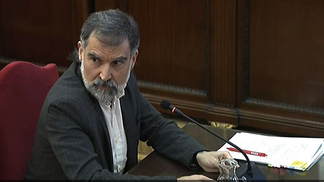 Jordi Cuixart, en el juicio.