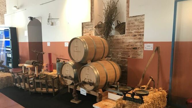Exposición 'Aperos del Ayer', la pasada edición de la Feria del Vino de Constantina.