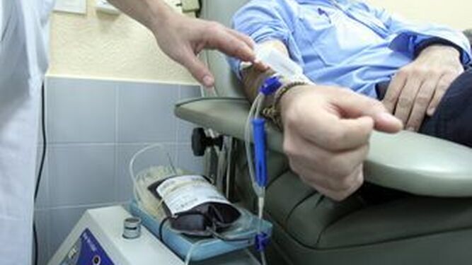Donación de sangre en el Centro de Transfusiones