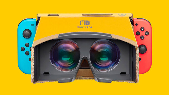 El dispositivo VR de Nintendo Labo.