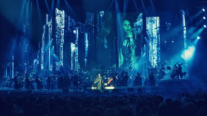 Imagen de uno de los conciertos de Hans Zimmer en su gira alemana de 2018.