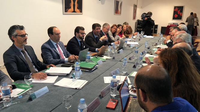 La reunión de la Mesa del Turismo esta mañana en Málaga