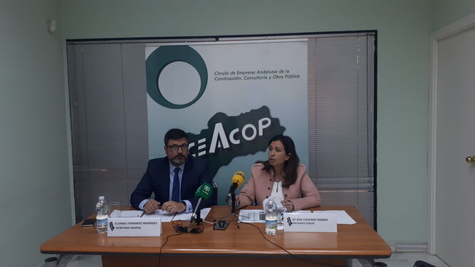 David Fernández y Ana Chocano, secretario general y presidenta de Ceacop