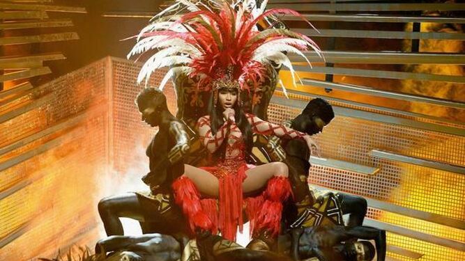 Actuación de Nicki Minaj en una de las galas.