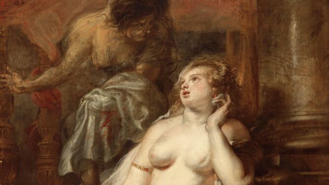 Detalle de 'Deyanira tentada por la Furia', óleo sobre lienzo de Rubens.