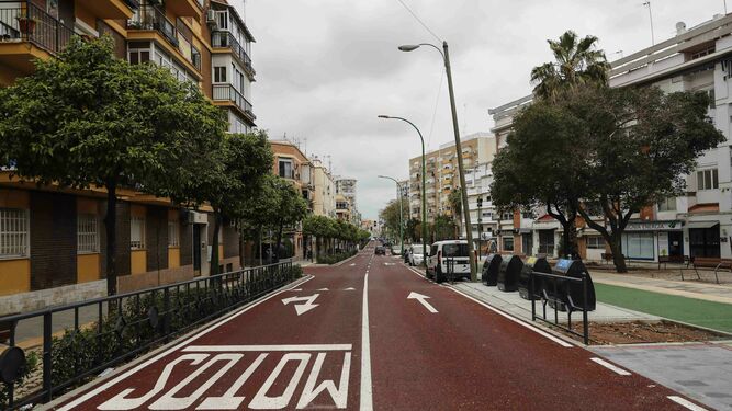 La avenida de El Greco, recién remodelada.