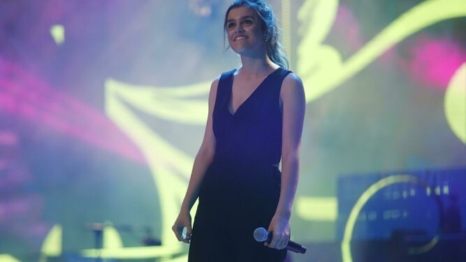 Amaia, ganadora de OT, en un concierto en 2018 en el Estadio de la Cartuja.