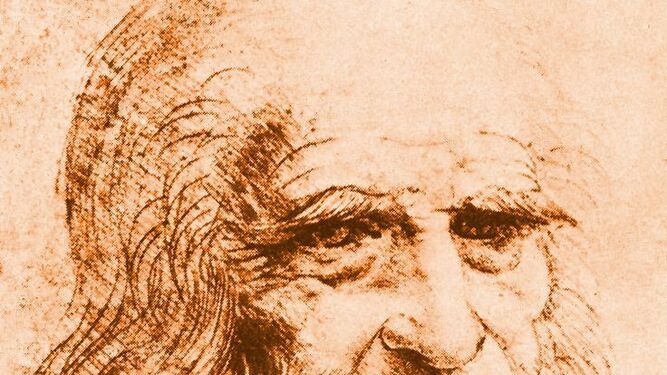 'Autorretrato'. Da Vinci realiz&oacute; muchos dibujos durante su vida. Bocetos de cuadros, estudios de anatom&iacute;a o proyecciones de inventos. Tambi&eacute;n el &uacute;nico autorretrato conocido del artista. El dibujo, elaborado con la t&eacute;cnica de "la sanguina", que le da un caracter&iacute;stico tono rojo, muestra un Leonardo con aspecto anciano, con barba, pelo largo y numerosas arrugas repartidas por su rostro.