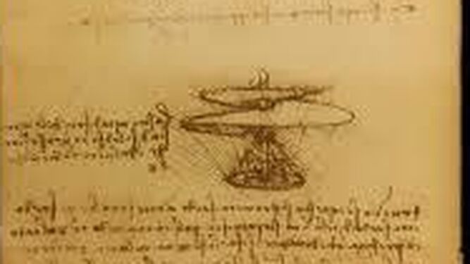 'H&eacute;lice de Helic&oacute;ptero'. Es dif&iacute;cil escoger s&oacute;lo uno de los numerosos inventos que Da Vinci dise&ntilde;&oacute; en el campo de la aviaci&oacute;n. Entre sus bocetos se encuentra una aeronave con alas curvas, un planeador con alas m&oacute;viles, un paraca&iacute;das o la primera h&eacute;lice horizontal. Esta &uacute;ltima ser&iacute;a el primer paso para que, varios siglos despu&eacute;s, una m&aacute;quina fuera capaz de elevar un vuelo vertical en 1907.
