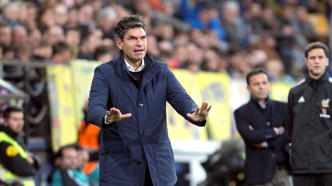 El entrenador del Leganés, Mauricio Pellegrino, dirige a su equipo en Villarreal.