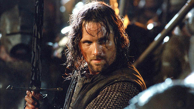 Viggo Mortensen, en el papel de Aragorn.