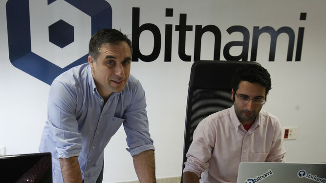 Daniel López –de pie– , fundador de Bitrock, que opera bajo la marca Bitnami, en una imagen de archivo.