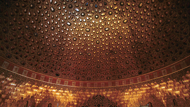 La cúpula del salón de embajadores del Alcázar de Sevilla.