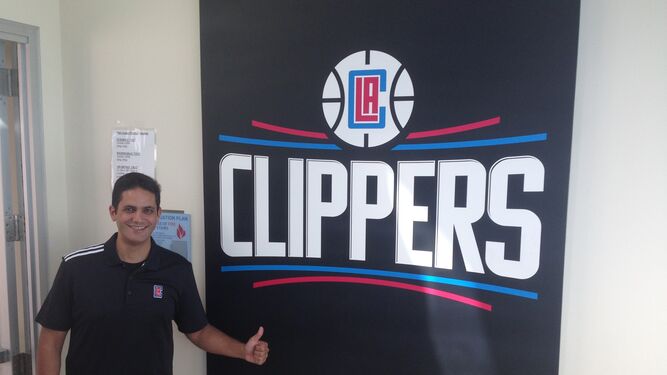 El técnico sevillano Antonio Herrera, durante su última aventura estadounidense con Los Angeles Clippers.