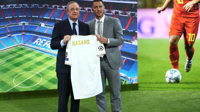 Las im&aacute;genes de la presentaci&oacute;n de Hazard como jugador del Real Madrid