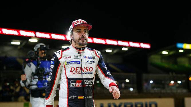 Fernando Alonso, durante las 24 Horas de Le Mans.
