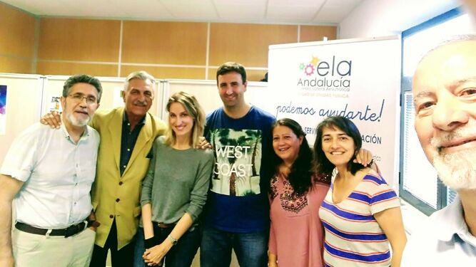 Miembros de ELA Andalucía, durante una asamblea celebrada el pasado año.