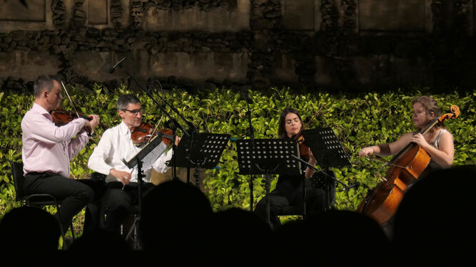 El Cuarteto Sans durante su concierto del Alcázar