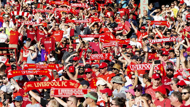 Las im&aacute;genes del amistoso Liverpool-Sevilla FC