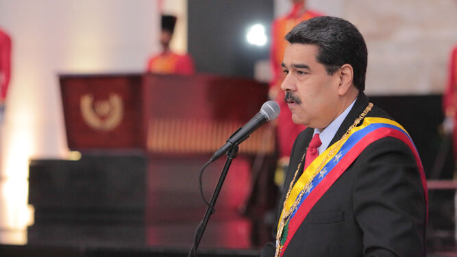Nicolás Maduro, este pasado miércoles durante un acto en Caracas.