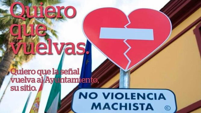 Polémica en Sanlúcar la Mayor por la retirada de una placa contra la violencia machista del ayuntamiento