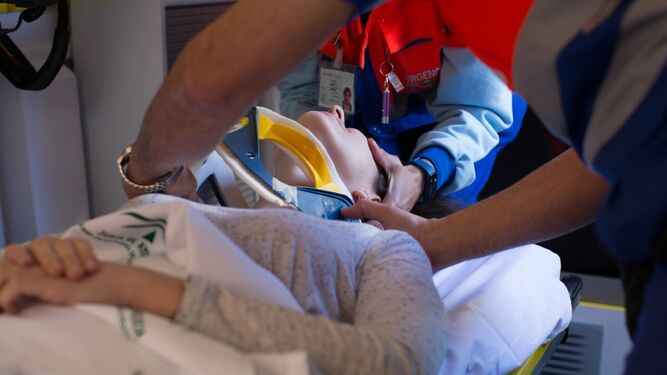 Un paciente atendido por un servicio de Urgencias del área sanitaria Sur de Sevilla.