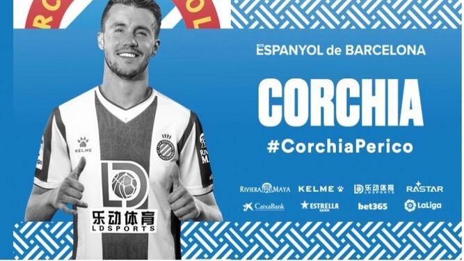 La cesión de Corchia al Espanyol ya es oficial