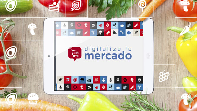 Imagen de la campaña 'Digitaliza tu Mercado'.