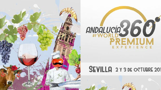 Detalle del cartel anunciador de Andalucía 360º