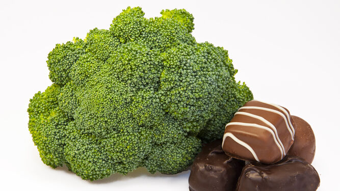 Chocolate con brócoli.