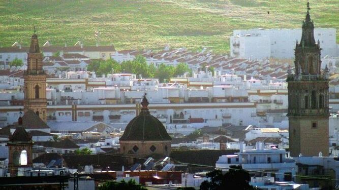 Panorámica de Écija, el municipio que más población ha perdido en Sevilla.