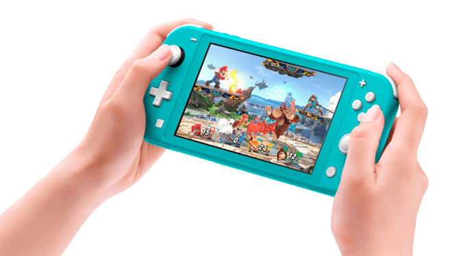 En la imagen, la Nintendo Switch Lite.