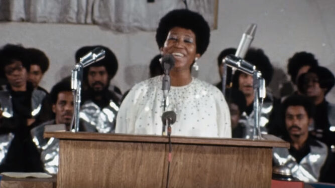 Aretha Franklin, en una imagen de 'Amazing Grace'.