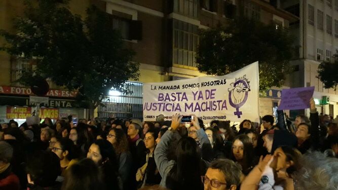Protesta en las calles de Madrid por la sentencia de 'la Manada' de Manresa.