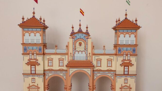 La portada de la Feria de Sevilla de 2020, inspirada en el Hotel Alfonso XIII.