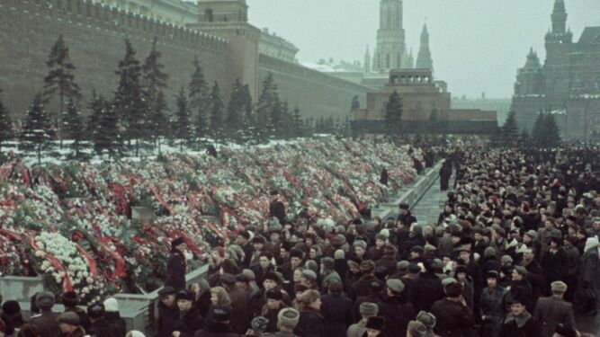 Grandes fastos en el funeral de Stalin, genocida y vencedor frente a la Alemania nazi