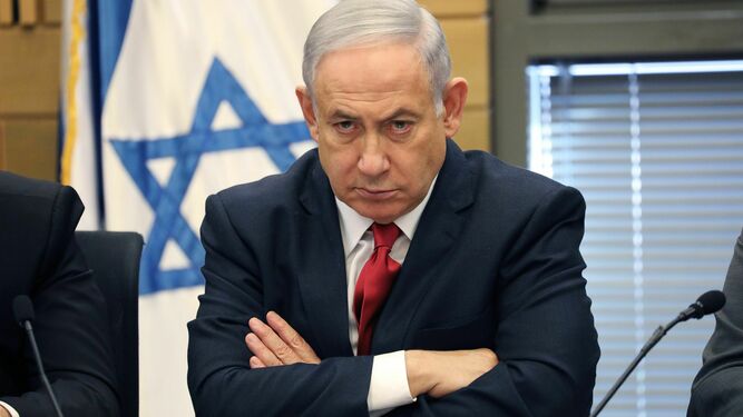 Benjamin Netanyahu, primer ministro en funciones de Israel.