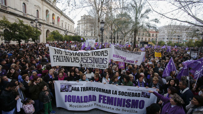Manifestación en Sevilla contra la Violencia de Género