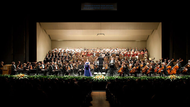 La Real Orquesta Sinfónica de Sevilla, durante un concierto.